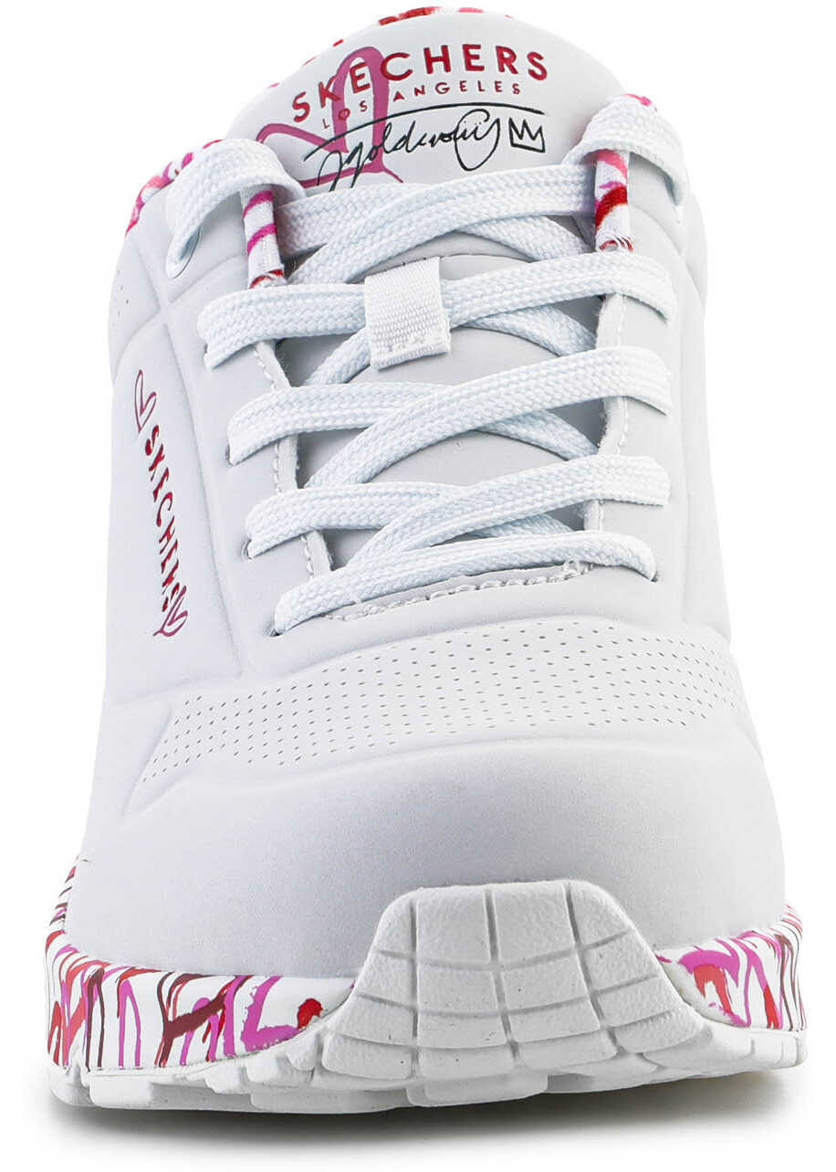 Sneakers SKECHERS UNO-LOVING LOVE White Femei (BM 15123502) 2
