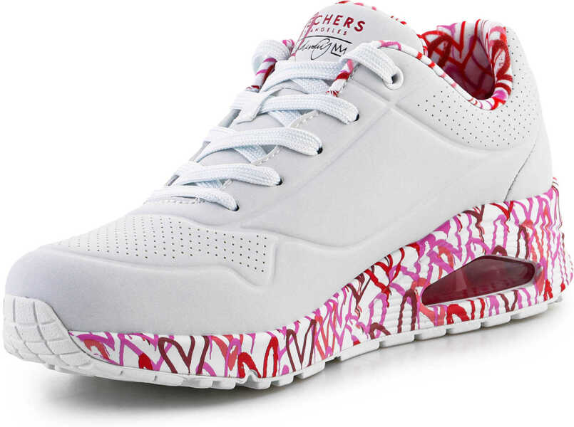 Sneakers SKECHERS UNO-LOVING LOVE White Femei (BM 15123502) 3