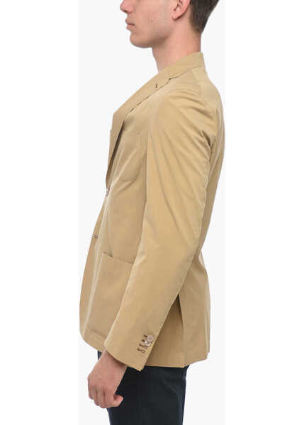 Sacouri CORNELIANI Id Cotton And Silk Unlined Blazer Beige Barbati (BM 15124648) 2