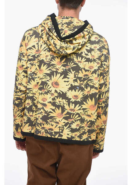 Bluze de trening Jil Sander Brushed Cotton Flower Field Hoodie Yellow Barbati (BM 15124879) 3