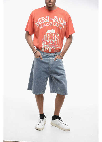 Pantaloni scurti Dior Dior X Erl Velour Shorts With Vintage Effect Light Blue Barbati (BM 15124912) 4