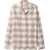 RHUDE Checked Shirt With Embroidered Logo Beige
