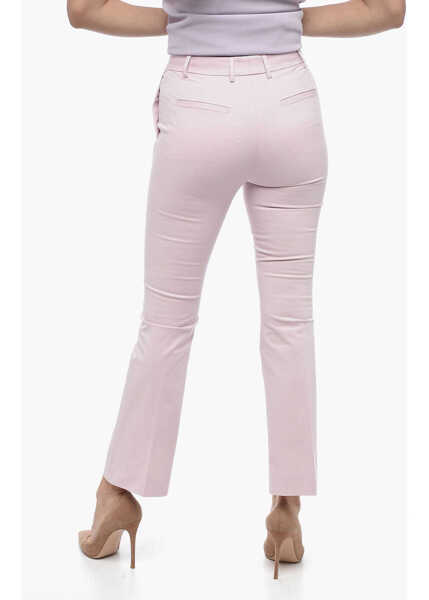 Pantaloni casual QL2 Cropped Fit Nellie Pants With Bootcut Bottom Pink Femei (BM 15147442) 2