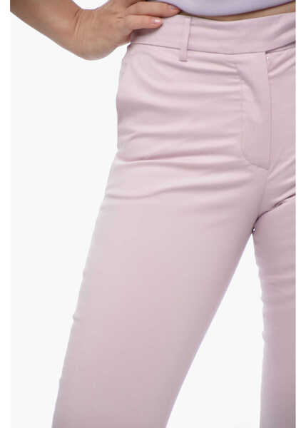 Pantaloni casual QL2 Cropped Fit Nellie Pants With Bootcut Bottom Pink Femei (BM 15147442) 3