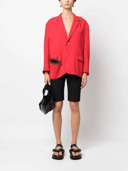 Sacouri UNDERCOVER Decorative Trimming Blazer With Cut Out Detail Red Femei (BM 15147448) 2