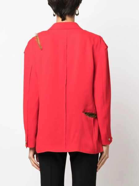 Sacouri UNDERCOVER Decorative Trimming Blazer With Cut Out Detail Red Femei (BM 15147448) 4