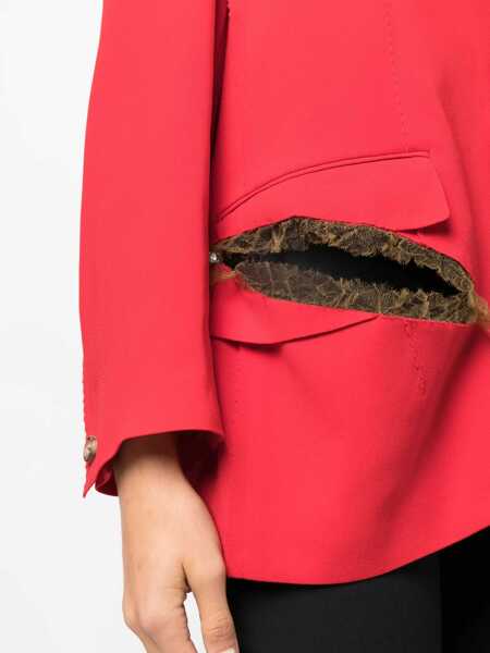 Sacouri UNDERCOVER Decorative Trimming Blazer With Cut Out Detail Red Femei (BM 15147448) 5