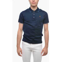 Tricouri Polo Cotton Polo Shirt With Colored Buttons Barbati