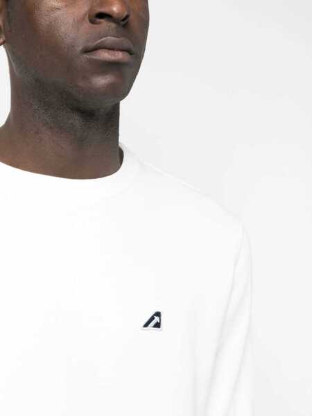 Bluze de trening AUTRY Embroidered Logo Brushed Cotton Crewneck Sweatshirt Beige Barbati (BM 15148267) 5