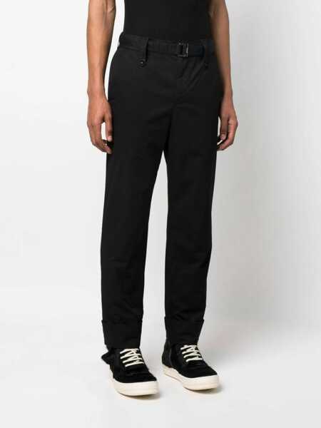 Pantaloni casual Sacai Belted Cotton Pants Black Barbati (BM 15148435) 3