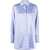 Patou Satin Oversized Fit Shirt Light Blue