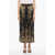 PIERRE-LOUIS MASCIA Animal-Printed Pleated Maxi Skirt Brown