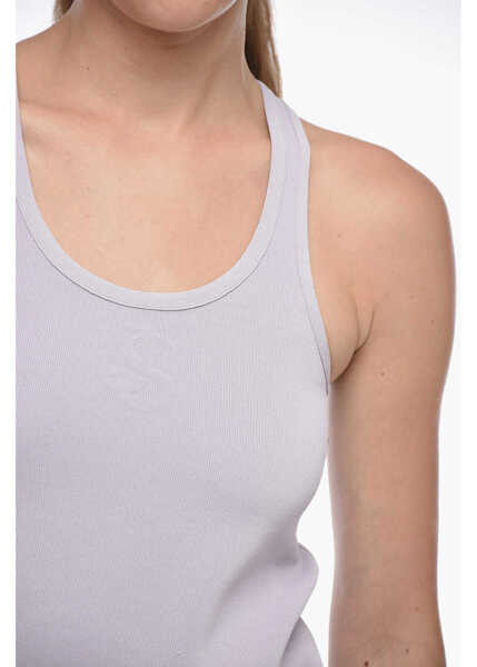 Bluze Jil Sander Stretchy Tank Top With Embossed Detail Pink Femei (BM 15148627) 3