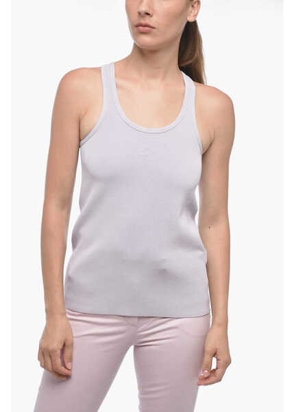 Bluze Jil Sander Stretchy Tank Top With Embossed Detail Pink Femei (BM 15148627) 1