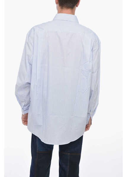 Camasi casual HED MAYNER Spread Collar Striped Shirt Blue Barbati (BM 15149116) 2