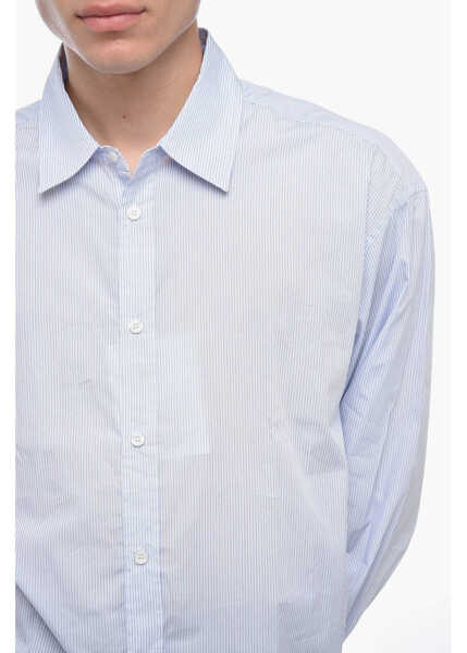 Camasi casual HED MAYNER Spread Collar Striped Shirt Blue Barbati (BM 15149116) 3