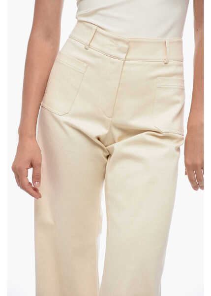 Pantaloni casual QL2 Denim Nina Wide-Leg Pants White Femei (BM 15149122) 2