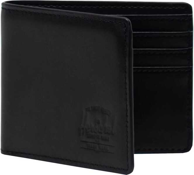 Portofele Herschel Supply Co. Hank Leather RFID Wallet Black Barbati (BM 15159310) 2