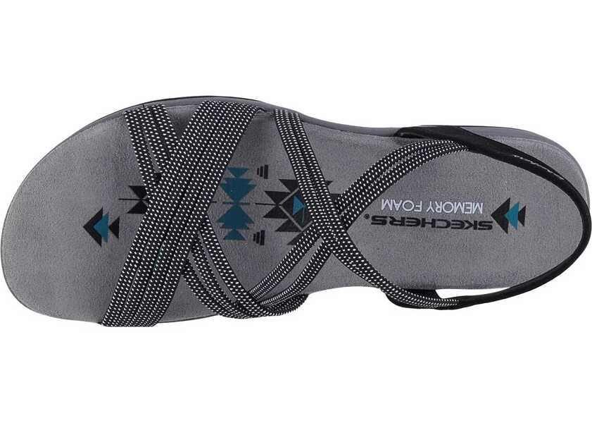 Sandale fara toc SKECHERS Reggae Slim - Turn It Up Black Femei (BM 15159907) 3