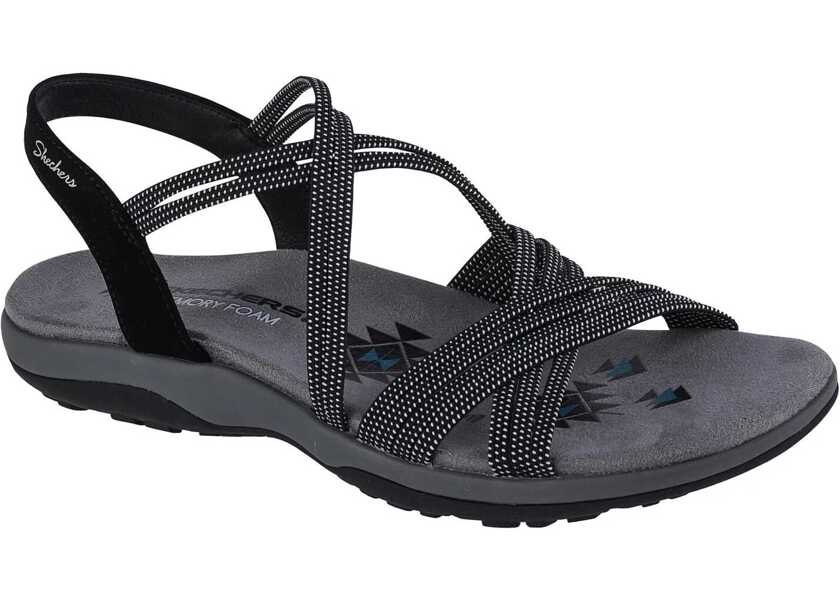 Sandale fara toc SKECHERS Reggae Slim - Turn It Up Black Femei (BM 15159907) 1