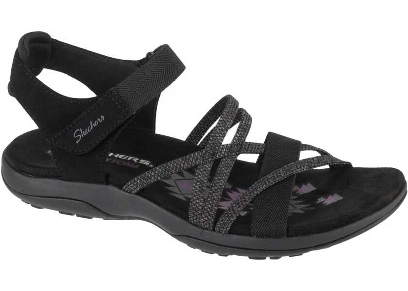 Sandale fara toc SKECHERS Reggae Slim - Meadow Grazer Black Femei (BM 15159913) 1