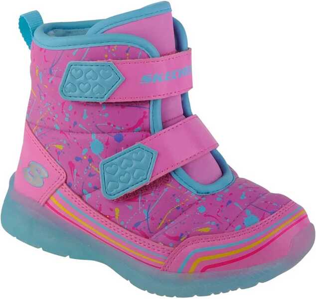 Cizme de iarna SKECHERS Illumi-Brights - Power Paint Pink Fete (BM 15160093) 1