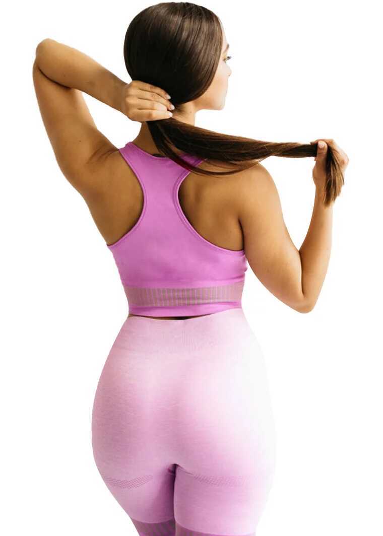 Sutiene GymHero Stripes Bra Purple Femei (BM 15160327) 2