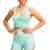 GymHero California Cute Bra Green