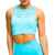 GymHero Venice Beach Top Short Bra Blue