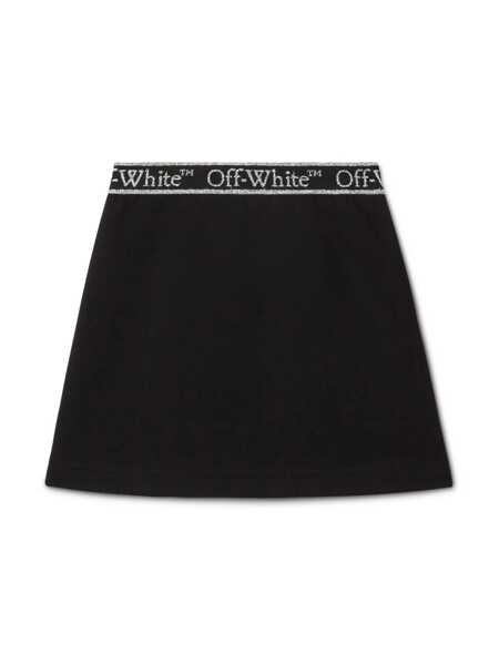 Fuste Off-White BOOKISH LOGOBAND SWEATSKIRT BLACK - WHIT Black   Fete (BM 15166738) 2