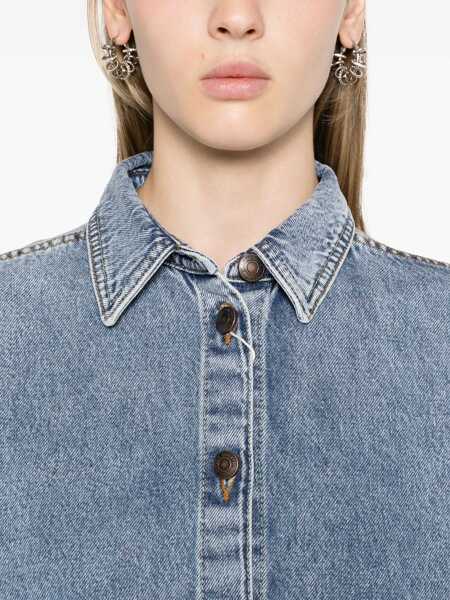 Camasi casual Magda Butrym Denim Oversized Shirt For Women BLUE Femei (BM 15167143) 5