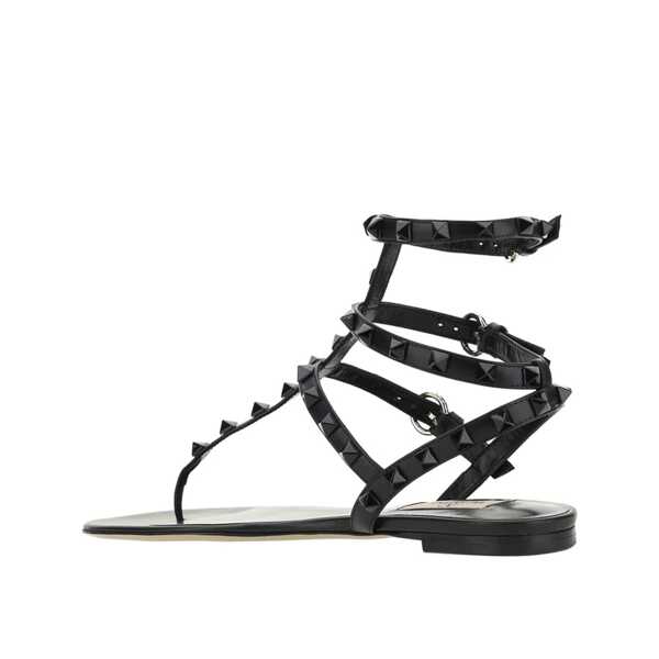 Sandale fara toc Valentino Garavani Valentino Garavani Rockstud Flip-Flop Sandlas Black Femei (BM 15168220) 3
