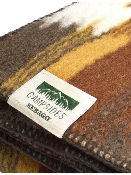 Esarfe Sebago SEBAGO scarf 77118RW A03 GREEN OFF WHITE YEL A Brown Off White Yel Femei (BM 15168358) 3