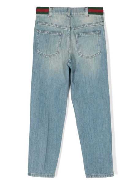 Blugi drepti Gucci GG straight jeans Blue Baieti (BM 15169798) 2