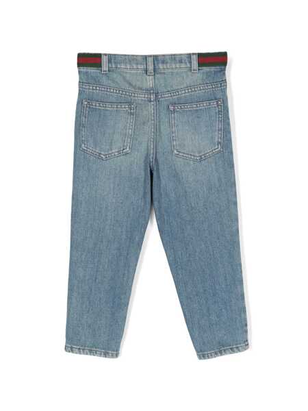 Pantaloni casual Gucci BU PANTS ORGANIC DENIM Light Blue Fete (BM 15169801) 2