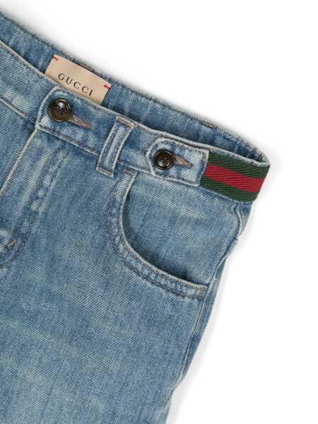 Pantaloni casual Gucci BU PANTS ORGANIC DENIM Light Blue Fete (BM 15169801) 3