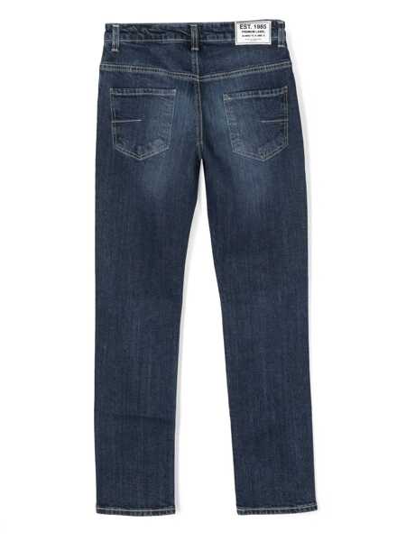Blugi drepti Paolo Pecora 5-pocket jeans Blue Baieti (BM 15170428) 2