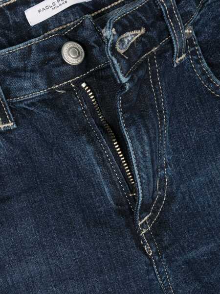 Blugi drepti Paolo Pecora 5-pocket jeans Blue Baieti (BM 15170428) 3