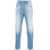 Dondup Washed light blue jeans Blue