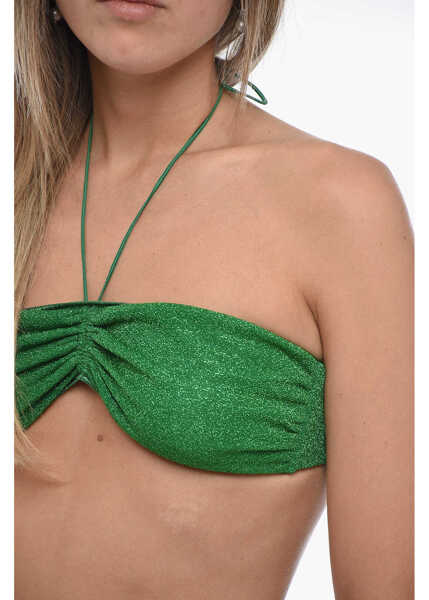 Costume de baie 2 piese OSEREE Lurex Bandeau Bikini Green Femei (BM 15170713) 3