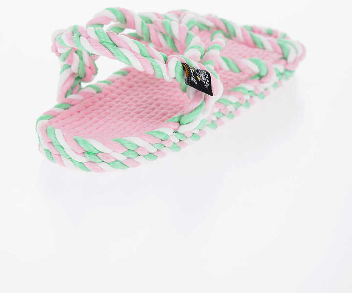 Sandale fara toc NOMADIC STATE OF MIND Two Tone Rope Slingback Sandals Pink Femei (BM 15170941) 2