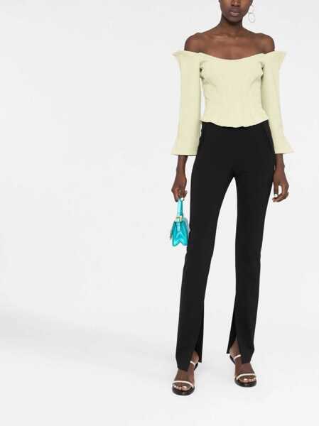 Pantaloni office AMBUSH Solid Color Pants With Ankle Slit Black Femei (BM 15184039) 2