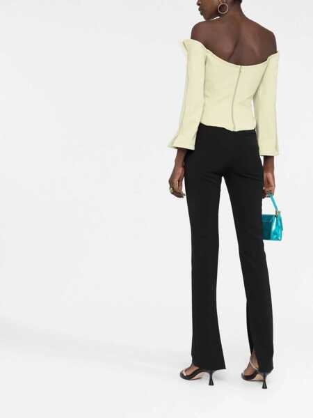 Pantaloni office AMBUSH Solid Color Pants With Ankle Slit Black Femei (BM 15184039) 4