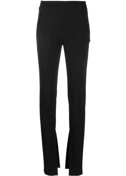 Pantaloni office AMBUSH Solid Color Pants With Ankle Slit Black Femei (BM 15184039) 1
