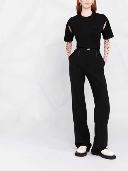 Tricouri AMBUSH Solid Color Crew-Neck T-Shirt Black Femei (BM 15184114) 2