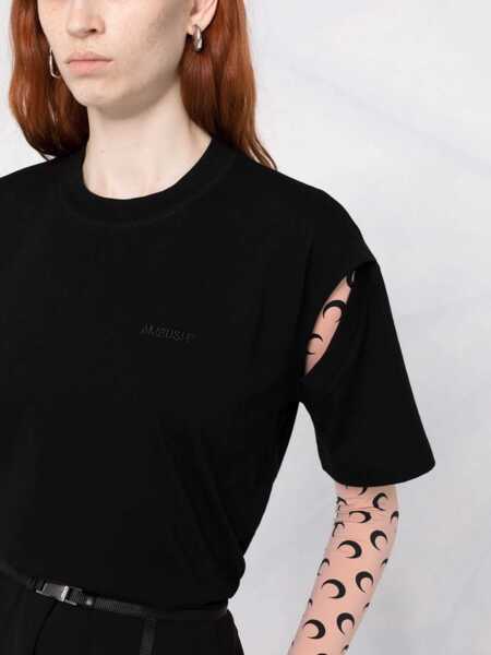 Tricouri AMBUSH Solid Color Crew-Neck T-Shirt Black Femei (BM 15184114) 5