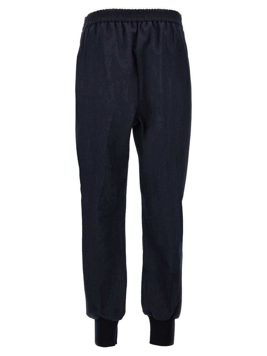 Pantaloni casual Stella McCartney Stella McCartney Wool Joggers BLUE Femei (BM 15186292) 2