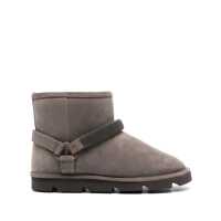 Bocanci Brunello Cucinelli Suede Ankle Boots With Shearling Lining Femei