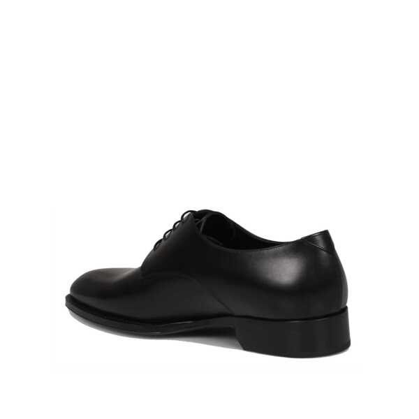 Pantofi eleganti Saint Laurent Saint Laurent Adrien Leather Derbies Black Barbati (BM 15197374) 3