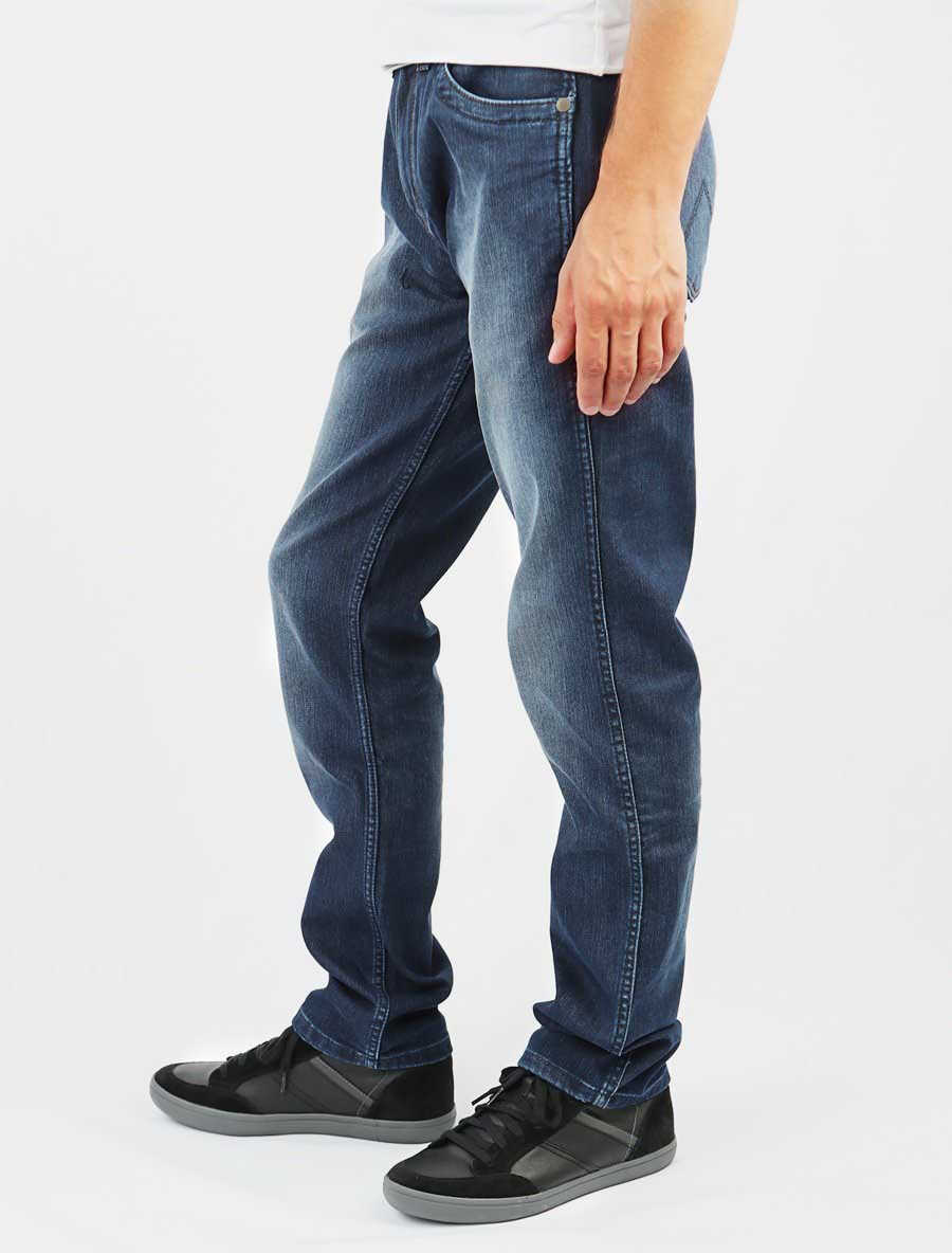 Blugi drepti Wrangler Greensboro Modern Regular W15QEE77 Blue Barbati (BM 15197611) 2